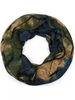 Шарф styleBREAKER, цвет oliv/blau/hellbraun