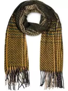 Шарф styleBREAKER, цвет oliv/camel