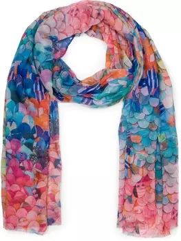 Шарф styleBREAKER, цвет pink-trkis-blau