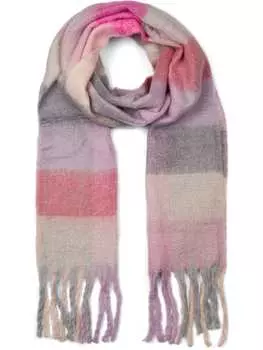 Шарф styleBREAKER, цвет rose/grau/pink