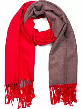Шарф styleBREAKER, цвет rot/dunkelgrau