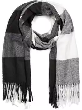 Шарф styleBREAKER, цвет schwarz/wei