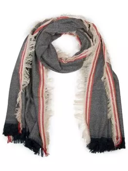 Шарф styleBREAKER, цвет schwarz-wei-creme