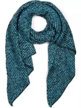 Шарф styleBREAKER, цвет trkis/schwarz