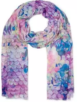 Шарф styleBREAKER, цвет violett/blau