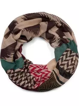 Шарф styleBREAKER, цвет weinrot/petrol