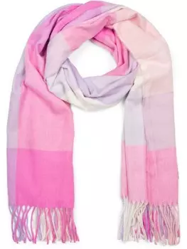 Шарф styleBREAKER Karo, цвет pink-flieder-wei