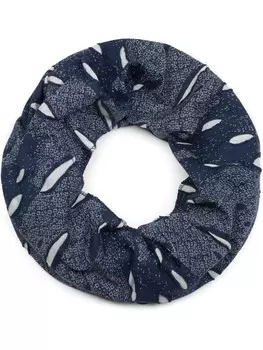 Шарф styleBREAKER Loop, цвет dunkelblau-wei