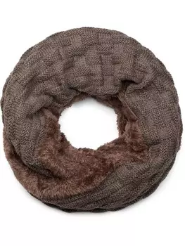 Шарф styleBREAKER, серо-коричневый