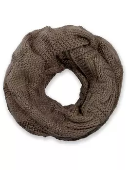 Шарф styleBREAKER, серо-коричневый