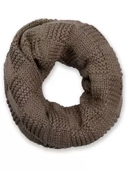 Шарф styleBREAKER, серо-коричневый