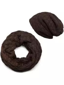 Шарф styleBREAKER, темно-коричневый