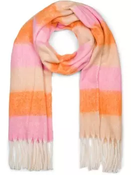 Шарф styleBREAKER Web, цвет braun-orange-rosa