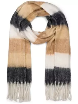 Шарф styleBREAKER Web, цвет schwarz-braun-wei