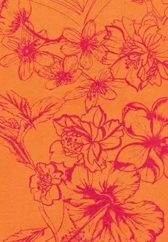 Шарф SUMMER FLOWER Roeckl, оранжевый