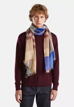 Шарф TARTAN United Colors of Benetton, синий