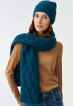 Шарф Tatuum, бирюзовый