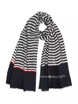 Шарф TOMMY HILFIGER ESSENTIAL, темно-синий