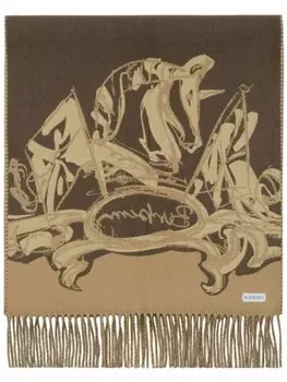 Шарф Tower Bridge Burberry, коричневый