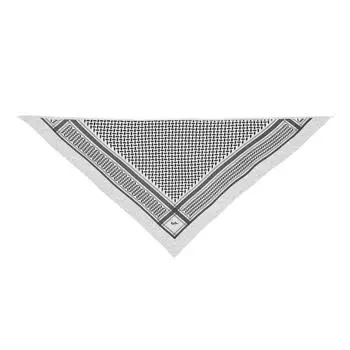 Шарф triangle trinity classic m flanella light grey Lala Berlin, серый