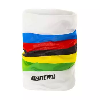 Шарф-труба Santini UCI Rainbow Collection белый