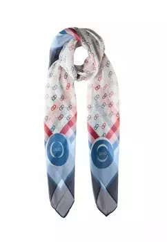 Шарф TUCH MIT LOGO-PRINT LIU JO, синий