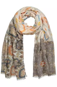 Шарф Ulla Popken, пестрый бежевый