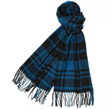 Шарф Uniqlo Heattech Patterned, синий/черный
