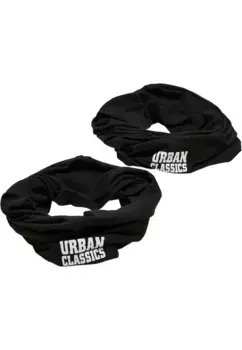 Шарф URBAN CLASSICS " Urban Classics Unisex Logo Tube Scarf, 2 шт.", черный