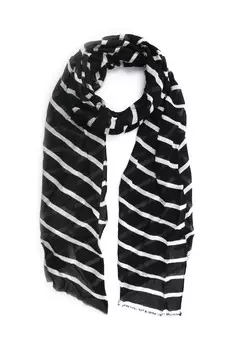 Шарф Валерия из веганского материала Collezione alessandro, черный