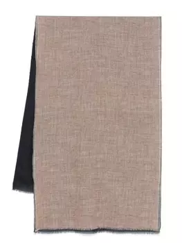 Шарф в двух тонах Dell'oglio, синий