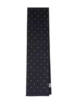 Шарф в горох Destin, синий