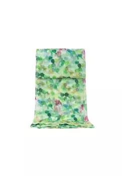 Шарф в горошек ZEBRO, зеленый