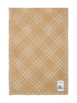Шарф в клетку BURBERRY, нейтральный