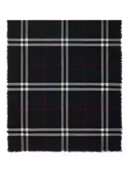 Шарф в клетку BURBERRY, синий