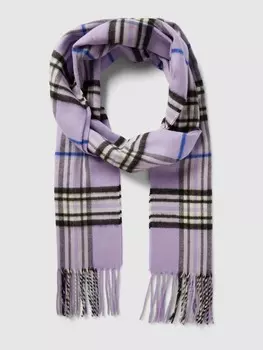 шарф в клетку Fraas, сирень