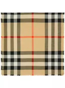 Шарф в клетку House Check BURBERRY, нейтральный