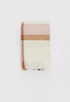 Шарф в клетку Stradivarius, розовый