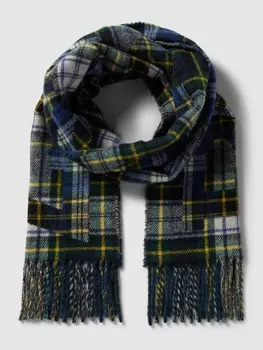 шарф в клетку тартан Polo Ralph Lauren, темно-зеленый