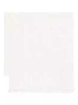 Шарф в клетку TOTEME, белый