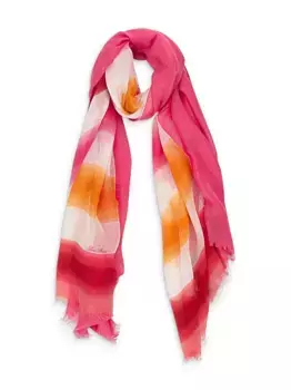 Шарф в полоску Loro Piana, розовый