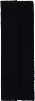 Шарф в рубчик Dries Van Noten, черный