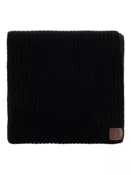 Шарф в рубчик Eleventy, черный