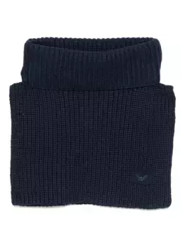 Шарф в рубчик Emporio Armani Kids, синий