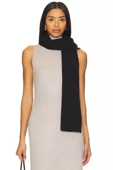 Шарф в рубчик Hat Attack, черный