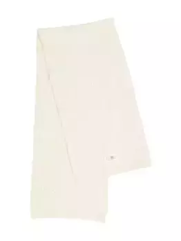 Шарф в рубчик MM6 Maison Margiela, нейтральный