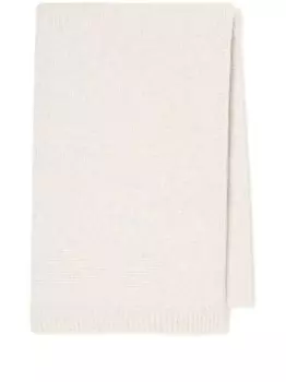 Шарф в рубчик We11done, бежевый