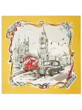 Шарф Westminster BURBERRY, желтый
