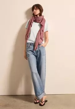 Шарф WITH FRINGING Stefanel, фуксия