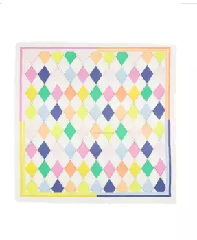 Шарф Women's Argyle Large Square kate spade new york, коричневый/бежевый